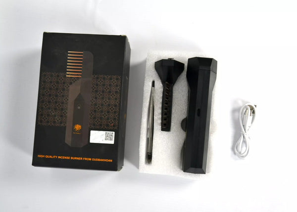 مبخرة الشعر والملابس الإلكترونية الذكية 2 في 1 من Oud Bakhoan – محمولة وقابلة للشحن