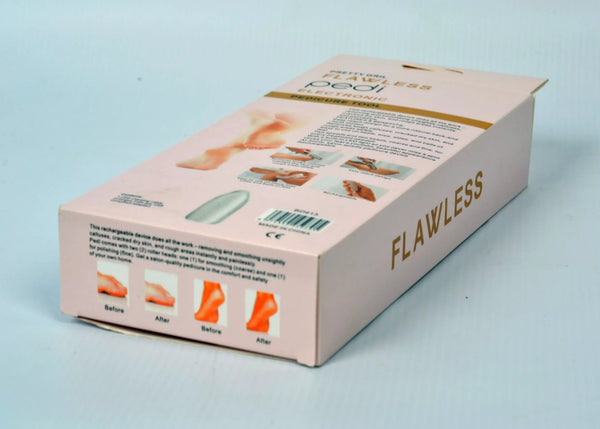 جهاز الباديكير الإلكتروني Flawless Pedi لإزالة الجلد الميت وتنعيم القدمين – قابل للشحن بـ 2 سرعة