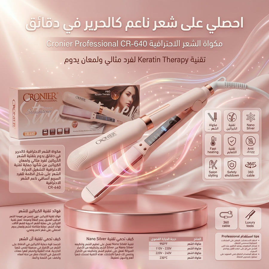 Cronier CR-640 Hair Straightener