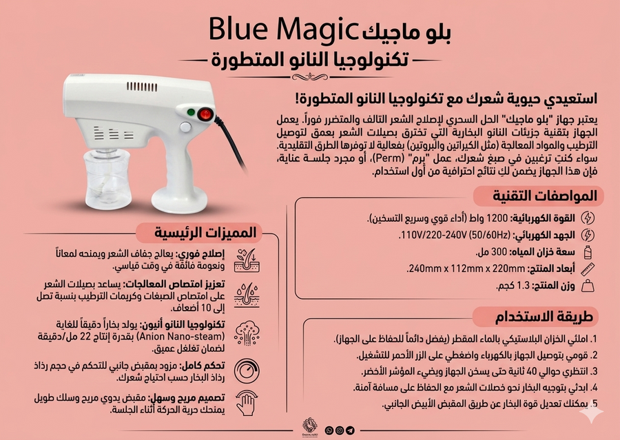 Nano Steam Hair Care Device