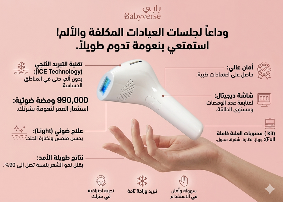 Babyverse SE5 IPL Hair Removal Device