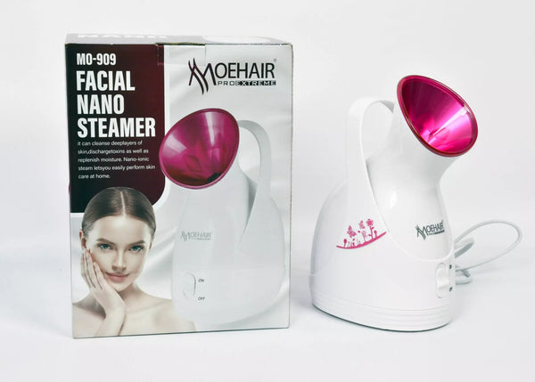 جهاز بخار الوجه النانو الاحترافي من Moehair - لتنظيف المسام بعمق وترطيب البشرة (موديل MO-909)